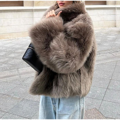 GDDYIN FAUX FUR SHORT JACKET