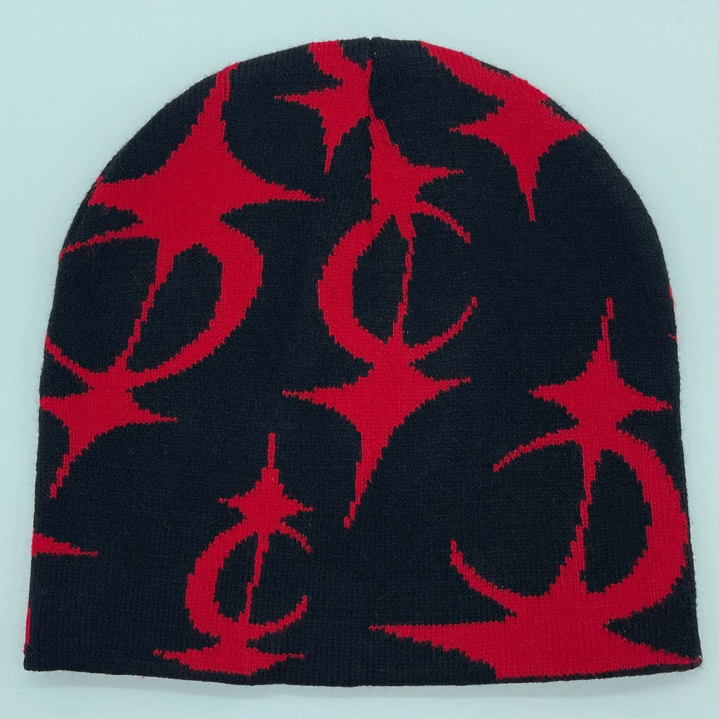Five Pointed Star Jacquard Knitted Beanie