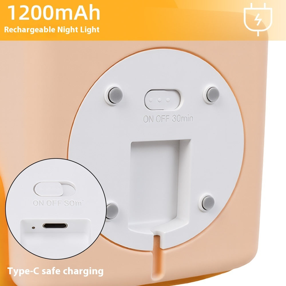 クリエイティブなトランプスタイルの小さな夜用USB充電シリコンパットランプ