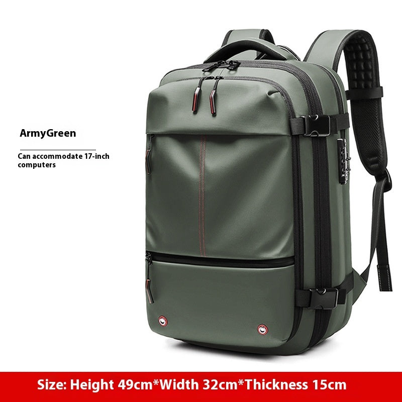 Travel Multifunction Backpack with Vacuum Compression Option & Vaccum Pump