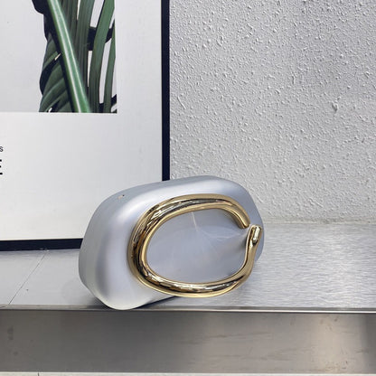 Retro Metal Decorative Clutch Box Bag