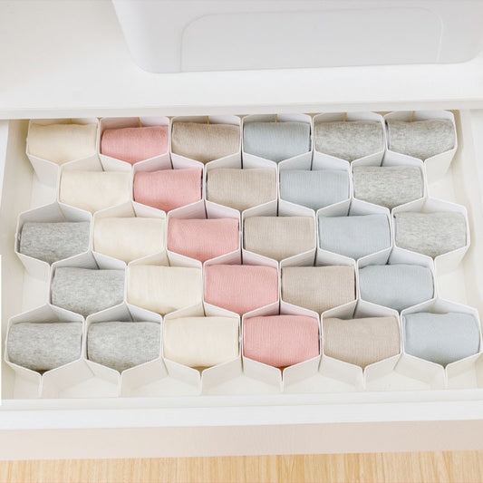 DIYプラスチックハニカム引き出し仕切りトレイ収納ボックス