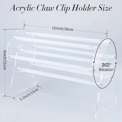 A Rotating Hair Claw Holder