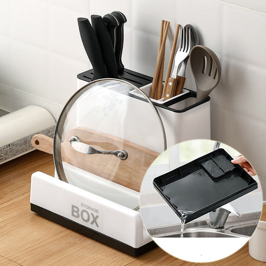 Tableware Storage Holders Kitchen Knife Plastic Storage Rack