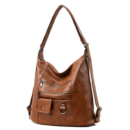 New Soft Leather Two in One function Both Shoulder Bag & Backpack Options.