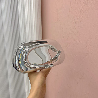 Retro Metal Decorative Clutch Box Bag