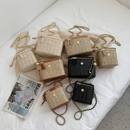 Simple Box Style Bag Straw Fairy Forest Series