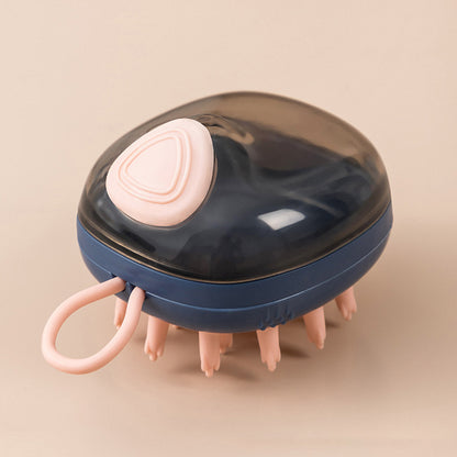 2 In 1 Pet Cleaning Bathing Massage Shampoo Soap Dispensing Grooming Brush