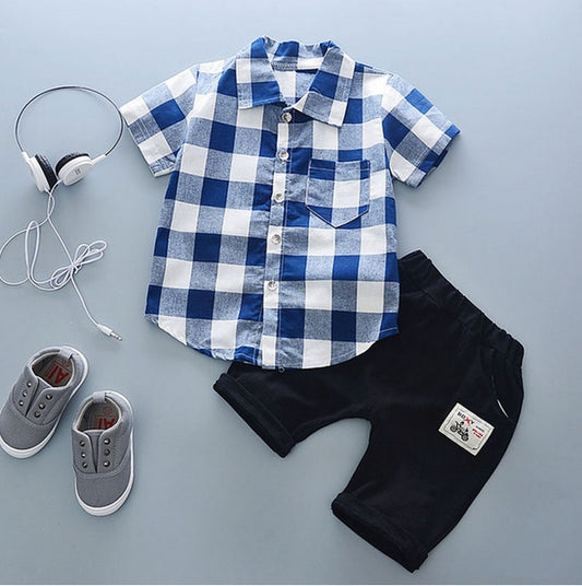 summer baby boys 2 Piece outfits sports