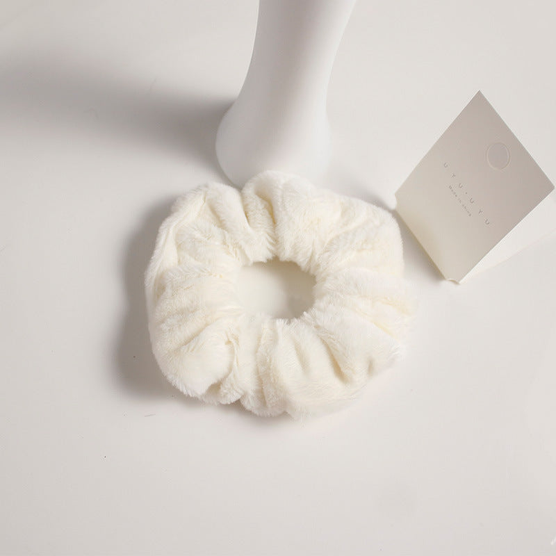 Girly cute plush Hair Scrunchie