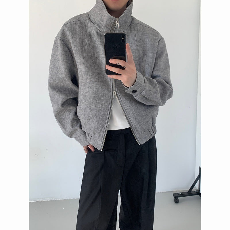 Citywalk Minimalist Double Zipper Jacket