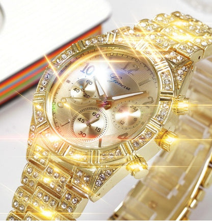 Women Crystal Quartz Analog Wrist Watch