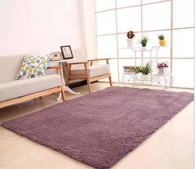 Living Room Rug Area Solid Carpet Fluffy Soft Home Decor Rug Tapete