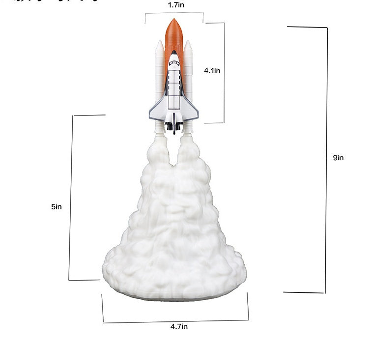 Nasa 3D Print Rocket Space Shuttle Lamp
