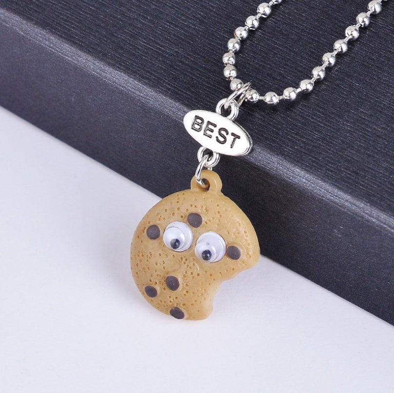 Three-dimensional cookies milk best BUDS necklace