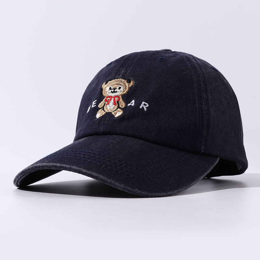 Women Cartoon Teddy Bear Embroidery Hat