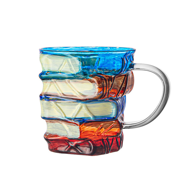 High Borosilicate Artificial Painted Novelty Book Mug