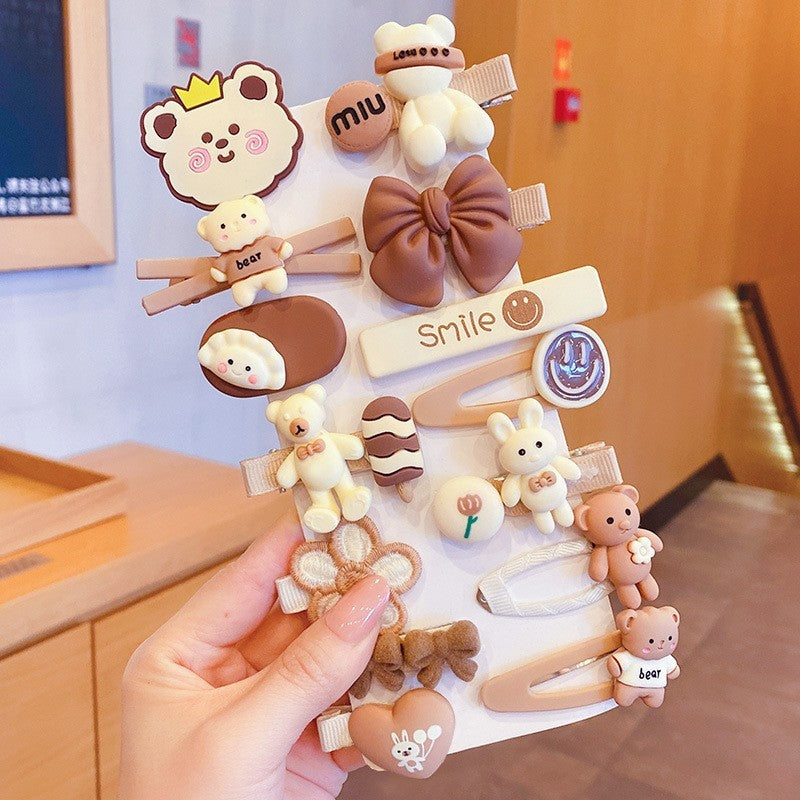 子供用ヘアクリップ リボンヘアクリップ 帽子