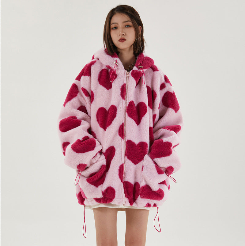 LOVE CORE TEDDY HOODIE