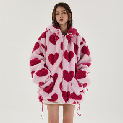 LOVE CORE TEDDY HOODIE