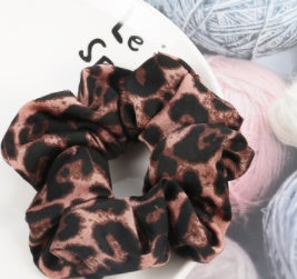 Bright Leopard Style Scrunchie