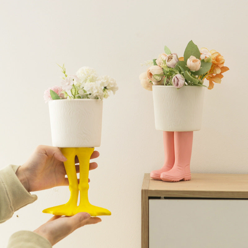 Duck feets Home Soft Decoration Vases
