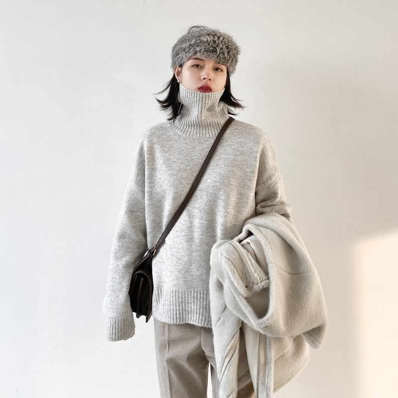 CASHMERE FUNNEL NECK JUMPER