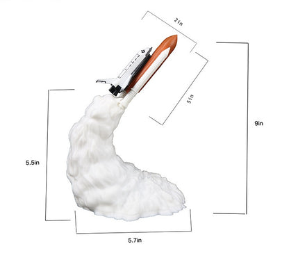 Nasa 3D Print Rocket Space Shuttle Lamp