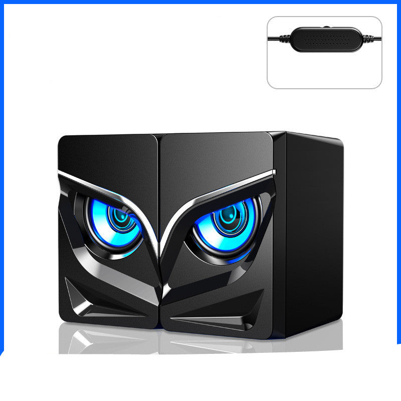 Soundbar-Lautsprecher für Desktop-Computer mit stylischem Augen-Design