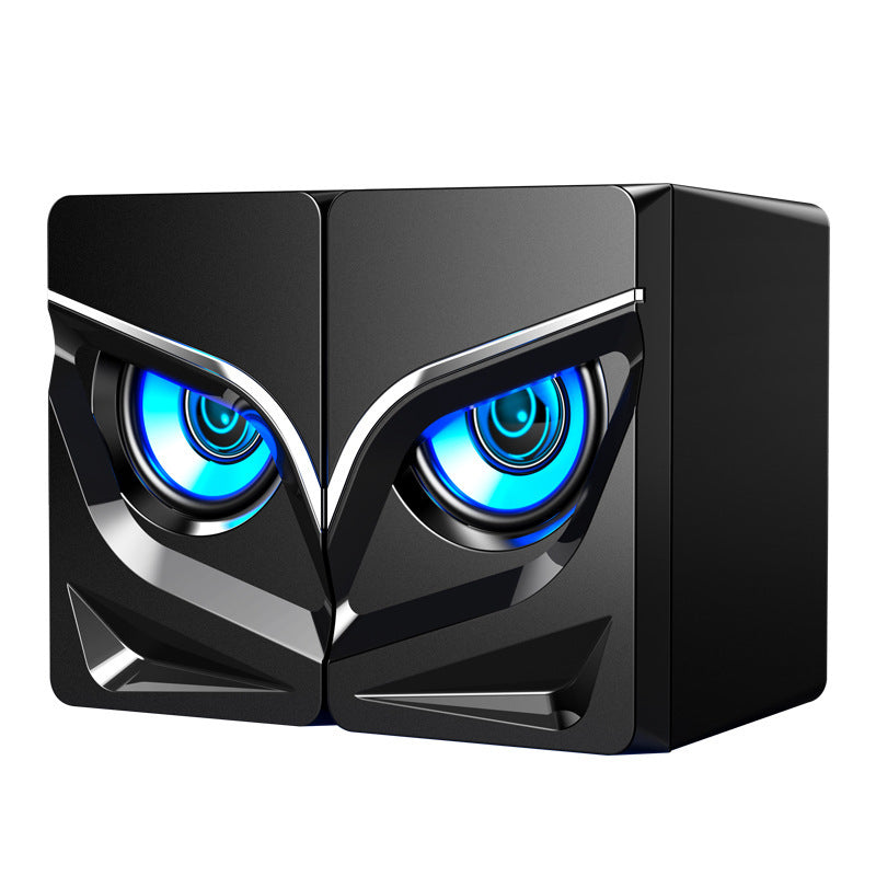 Soundbar-Lautsprecher für Desktop-Computer mit stylischem Augen-Design