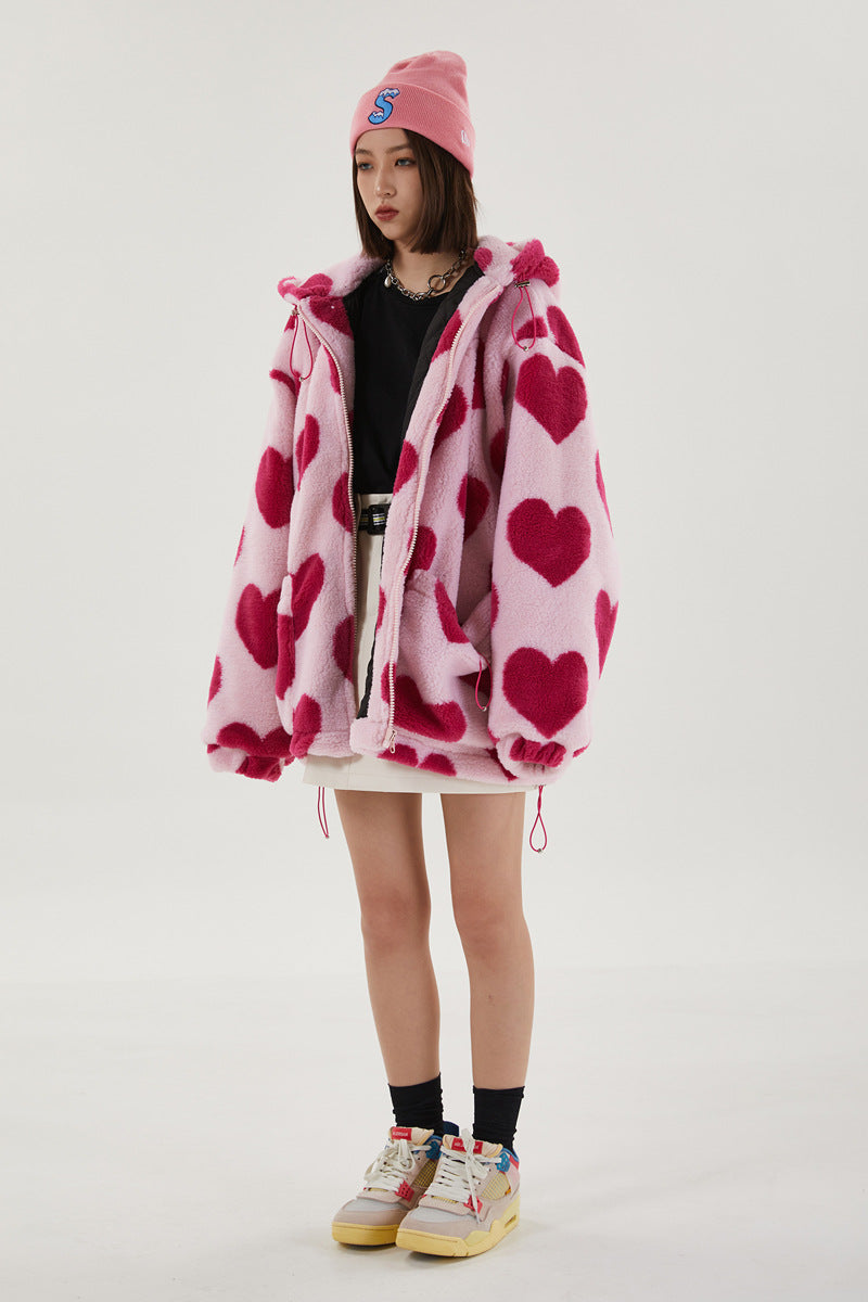 LOVE CORE TEDDY HOODIE