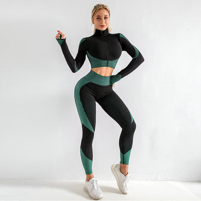 ELASTIC SHOCKPROOF YOGA 2 PIECE SUIT