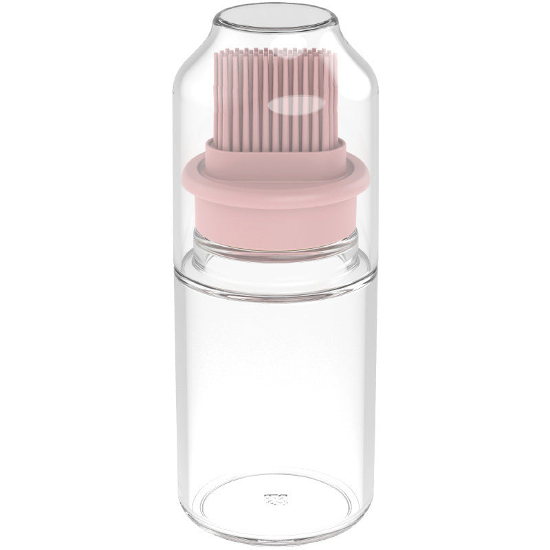 Portable Oil Bottle with Brush Silicone Barbecue Liquid Gadget
