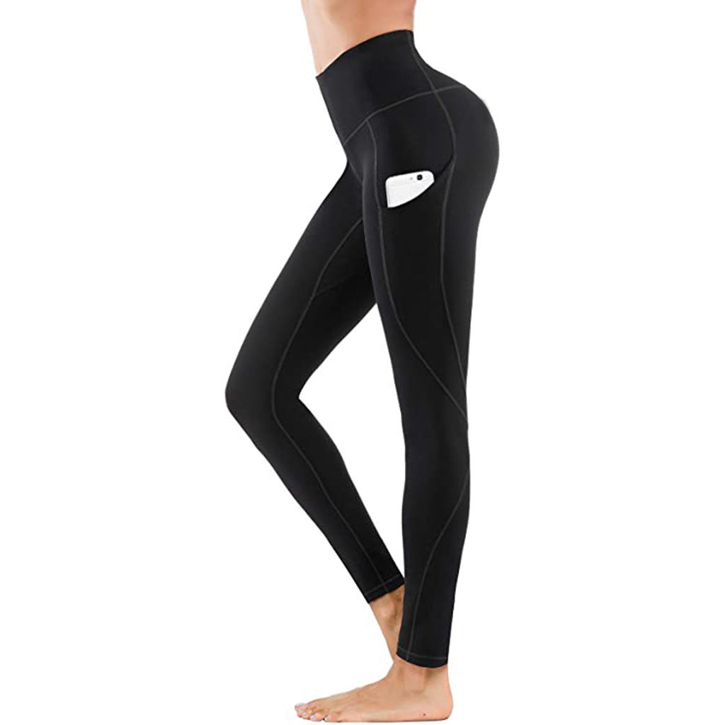 Women Running Fitness Solid Yoga Pants