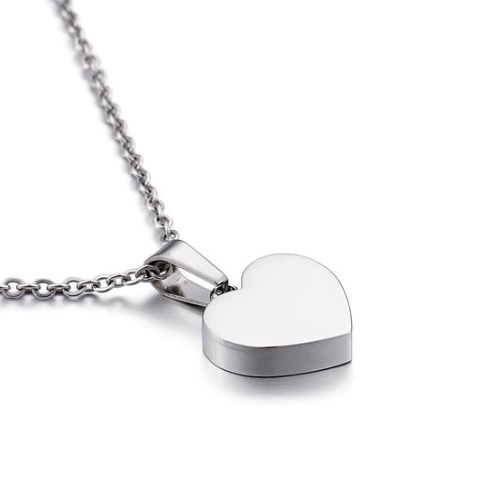 Heart Pendant Earrings Necklace Jewelry Set