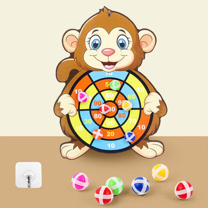Children's Sticky Ball Dart Board Game