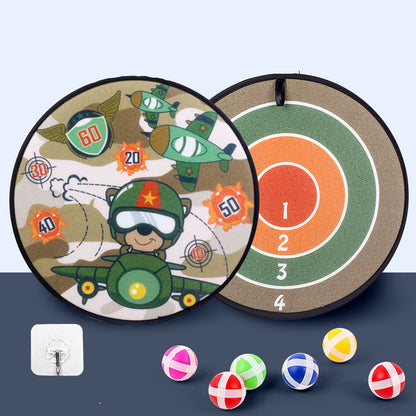Children's Sticky Ball Dart Board Game