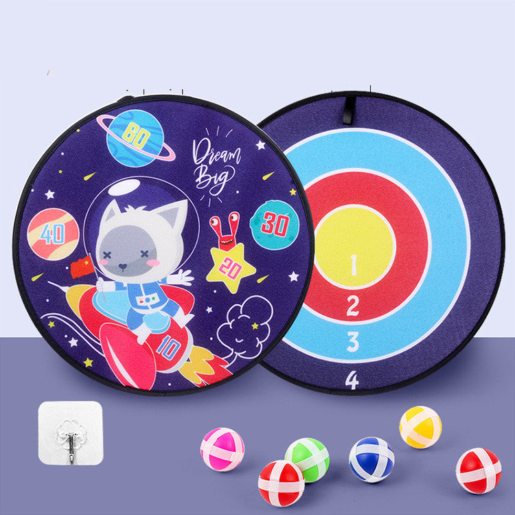 Children's Sticky Ball Dart Board Game