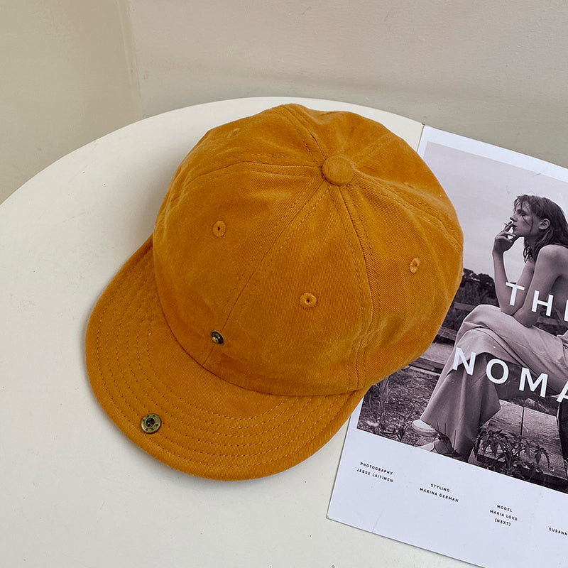 Women's Baseball Caps With Solid Color Soft Brim