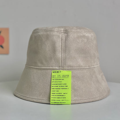 All-match Sunshade Letter Label Fisherman Hat