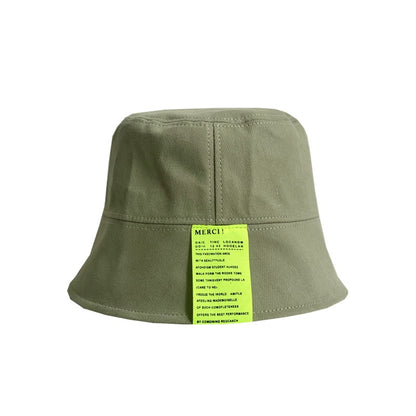 All-match Sunshade Letter Label Fisherman Hat