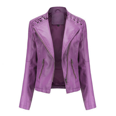 Women's Short Leather Jacket