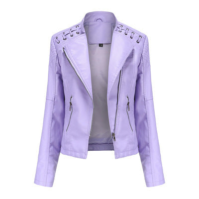 Women's Short Leather Jacket