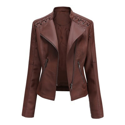 Women's Short Leather Jacket