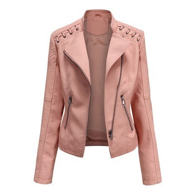Women's Short Leather Jacket