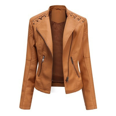 Women's Short Leather Jacket