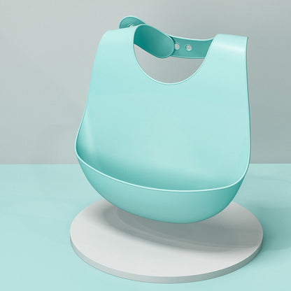 Kids Saliva Waterproof Bibs Silicone Super Soft Food Rice Pockets