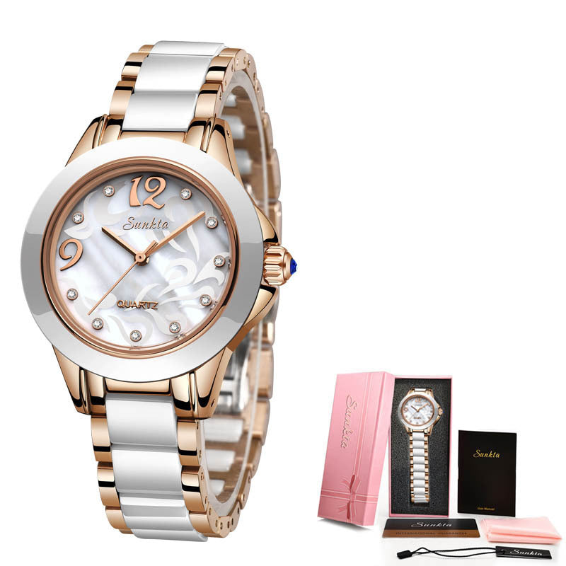 Ceramic Ladies Exquisite High-end Watch