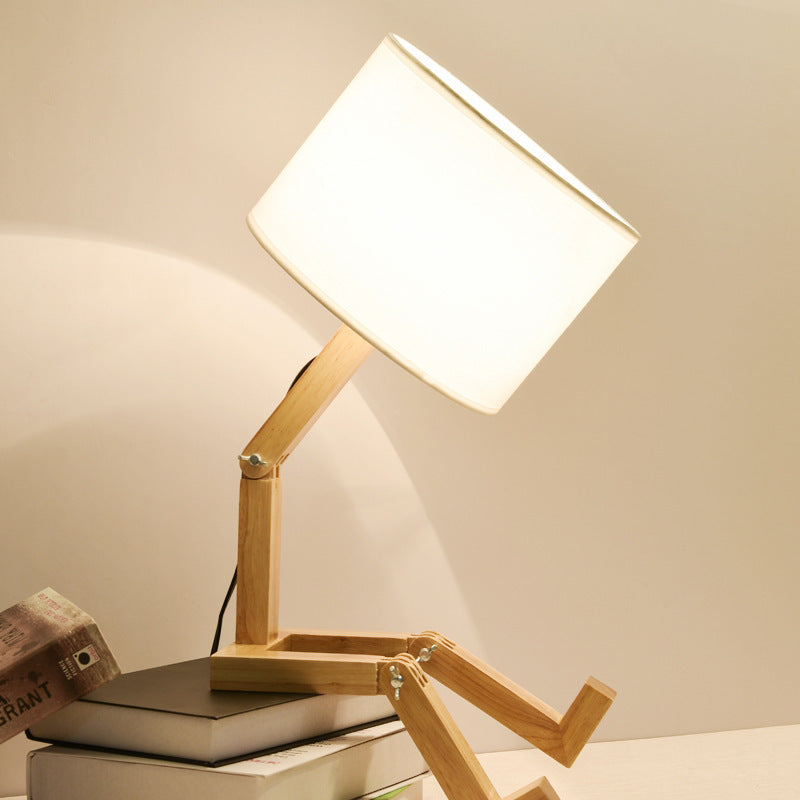 Creative Bedroom Wooden Table Lamp