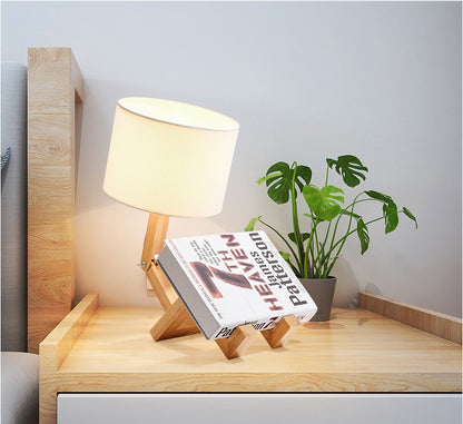 Creative Bedroom Wooden Table Lamp
